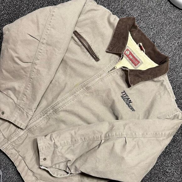 Dri Duck Titan Machinery Work Jacket Beige XXL - Picture 1 of 8